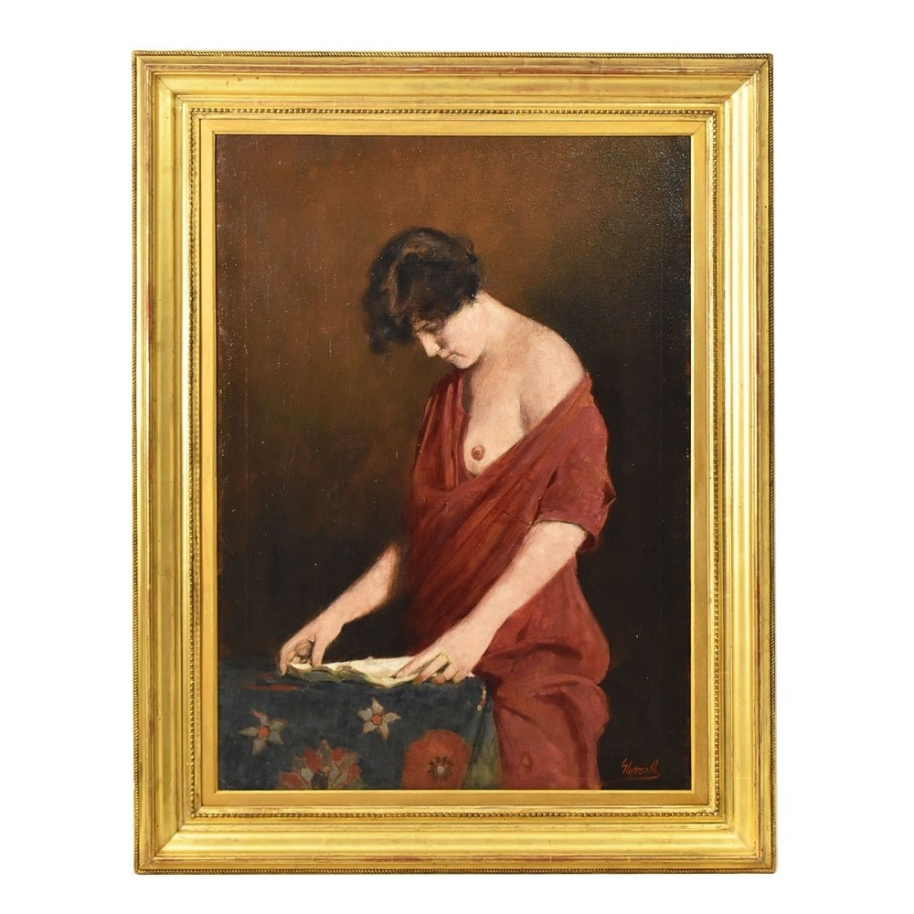 QR589 1 antique nude woman oil painting art deco XX century.jpg